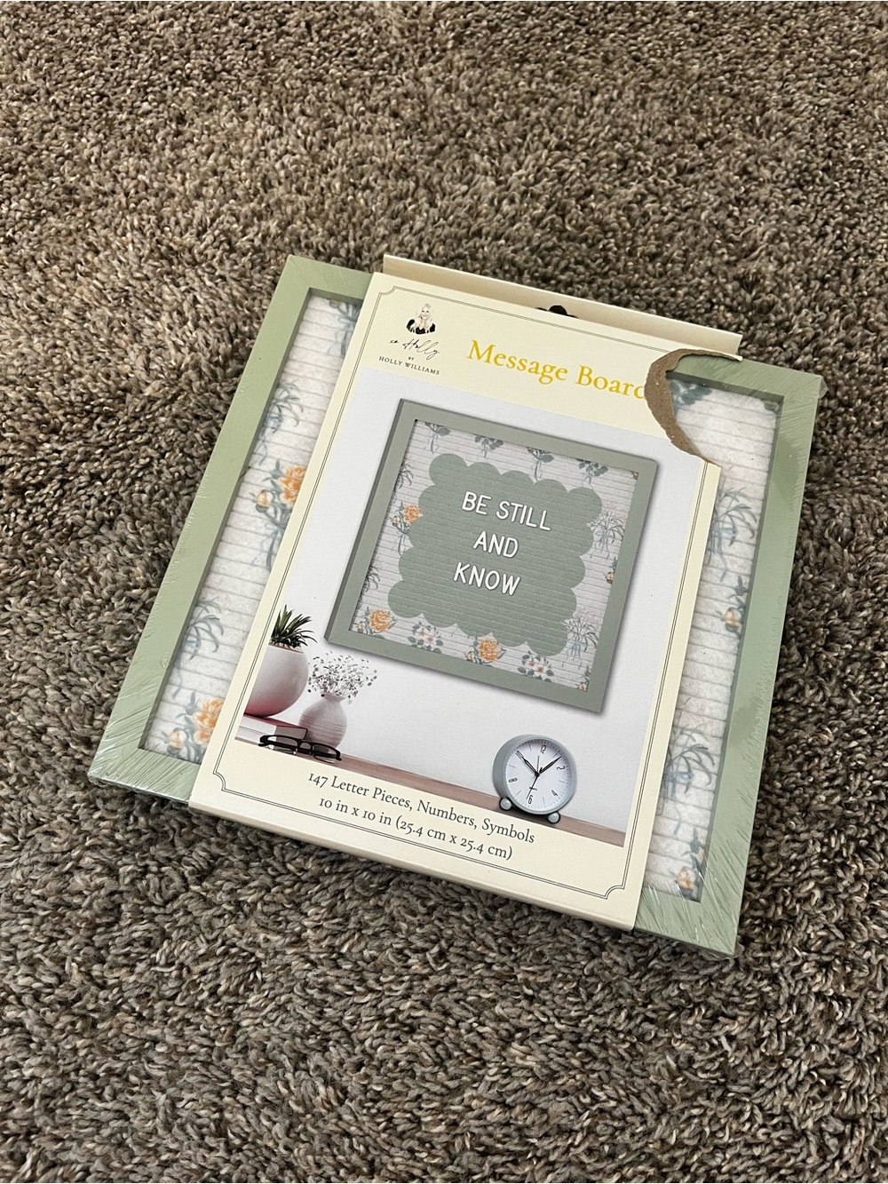 Message Board Home Accent in Sage Green by